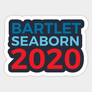 Bartlet Seaborn 2020 West Wing Election Jed Bartlet Sam Seaborn Sticker